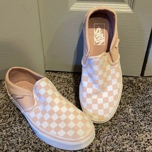 Vans classic slip on - blush checkered